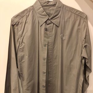 Guess Men’s Stone Grey Dress Shirt